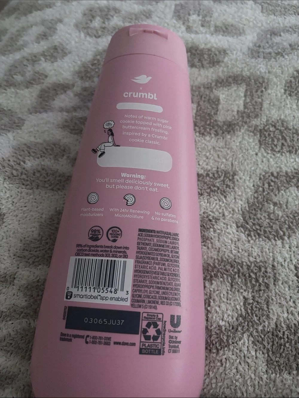Crumbl x Dove Body Wash